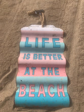 Load image into Gallery viewer, Beach sign metal double sides