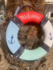 Buoy decoration Welcome on board