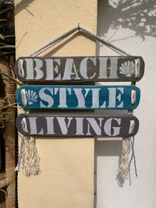 Woodensigns 3 pieces , Beach Style Living